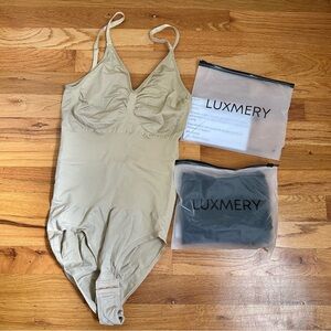 Two Luxmery sculpting bodysuits